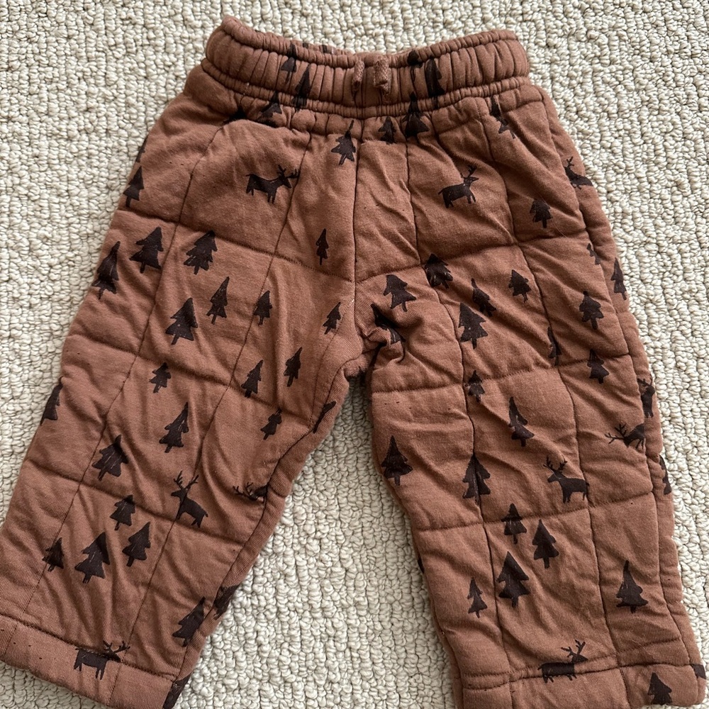 Zara toddler boy quilted pants